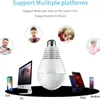 V380 Pro WiFi Bulb Camera - Panoramic Surveillance Camera with Motion Detection and Alarm Push, Compatible with E27 Light Bulb