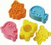 Moldes de cozimento cortador de areia mini desenhos animados urso esquilo mar cão pão faca selador para crianças bento almoço molde 230803