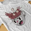 Camisetas masculinas Cuphead Ms Chalice Game Man TShirt Splash Up Camisa distinta Original Streetwear Hipster