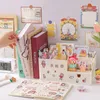 Pencil Cases MINKYS Kawaii ABS Multifunctional Desk Organizer Pen Holder Books Stand Bookends Desktop Storage Box School Stationery 230804