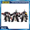 Figuras militares JOYTOY 1/18 Action Figure Toys 3 PÇS/SET Black Templar Brethren Trio Anime Collection Military Model 230803