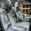 Auto Stoelhoezen 2022 Hoge Kwaliteit 100% Australische Wol Hoes Winter Warm Natuurlijk Kussen 1 PC Wit Front213z