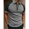 Polos pour hommes hommes été Polo chemise de haute qualité hommes à manches courtes épissage respirant affaires décontracté Polo S-3XL 230804