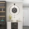 Relógios de parede Relógio de luxo criativo moderno simples generoso sala de estar casa elegante restaurante decoração