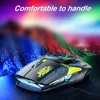 Mice AULA H530 est Wireless Mouse Four Mode Decompress Charging Gyro Rotating Esports Gaming RGB 230804