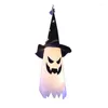 Strängar halloween dekorativ ljus kreativ trollkarl hatt hängande festlig atmosfär ljus utomhus häng