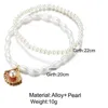 Bracelet de cheville Multi perle coquille chaîne femmes filles or argent placage mode bijoux fête cadeau 2023 nouveau Style 230719