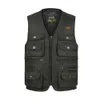 Men's Vests Men Large Size XL-4XL Motorcycle Casual Vest Male Multi-Pocket Tactical Fashion Waistcoats High Quality Masculino Overalls vest 230803