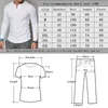 Herren T-Shirts Winter Casual Bottoming Shirt Knopf Langarm T-Shirt O-Ausschnitt Baumwolle Einfarbig Herbst Frühling Kleidung