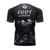 Hommes t-shirts 2023 haute qualité à manches courtes hommes natation surf éruption cutanée noir Compression hauts en gros Rashguard