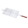 Outils de barbecue Accessoires Panier de cuisson pliable Grille de barbecue antiadhésive en acier inoxydable pour porte-légumes à steak de poisson 230804