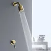 Escova de alta pressão para banheiro com efeito de chuva Banheiro com spray economizador de água montado na parede R230804