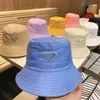 Partihandel 8Colors Fashion Bucket Hats Ball Caps Baseball Cap Beanie Nylon Solid Color Brand Letter Fisherman Patchwork Spring Summer Autumn Winter Visors Hat 2034