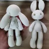 Dockor 14,5 cm höjd 3D -tryckt hart Rabbit Doll Pet Multi Joint Movible 1/12 BJD Girl Dress Up Toy 230804