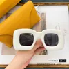 Luksusowe projektant okularów przeciwsłonecznych Nowe luo yijia chleb nadmuchite pudełko netto czerwone okulary przeciwsłoneczne w tym samym stylu Women LW40098