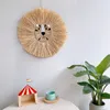 Decorative Objects Figurines Home decoration Tapestry Handwoven Cartoon Lion Hanging Decorations Cute Animal Head Ornament Children room Wall Hanging 230804