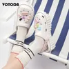 Slippers Platform Women Summer Clog Slippers Outdoor Casual Non-slip Beach Sandals Cartoon Cute Hole Slides with Charm Colorful Shoes 230804