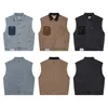 23SS Diseñador Gall Depts ery Chaleco de mezclilla para hombre Chaquetas sin mangas Moda Chalecos de Jean pesados Gilet Casual Jeans sueltos Chaleco Vaquero Hip Hop Ropa de calle