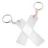 Pochettes à bijoux 150 pièces acrylique porte-clés blanc avec anneaux pour vinyle clair porte-clés Rectangle blancs et projet