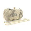 Kvällspåsar Tophigh Crystal Pearl Designer Luxury Bag For Women Clutch Purse broderi Bröllopshandväskor Brudskuldrik 230804