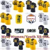 2023 Custom S-6XL NCAA Michigan Wolverines Football Jersey 9 J.J. McCarthy 2 Blake Corum 1 Roman Wilson 7 Donovan Edwards 6 Cornelius Johnson Kalel Mullings Jack Tuttle