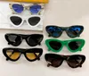 흰색 회색 고양이 눈 선글라스 여성 여름 Sunnies Gafas de Solnenbrille UV400 아이 마모 상자