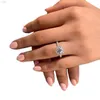 2020 Klasyczne niestandardowe VVS MOISSANITE Ring Diamond Pierścienie zaręczynowe biżuteria na wesele