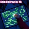 Light Up Fun Puzzle Drawing Toy Sketchpad Child Drawing Board Graffiti Fluorescent Luminous Draw With LightZZ