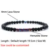 Strand Trendy Hematite Stone Beads Bracelet For Men Women 4mm Natural Lava Wooden Braided Braslet Vintage Casual Yoga Accessories Gifts