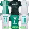 2023 2024 Werder Brême Maillot de football spécial Marvin Ducksch Leonardo Bittencourt Noir Vert 23 24 Friedl Pieper Chemises de football Top Thaïlande Qualité Hommes Enfants