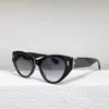 2024 Designer neuer Luxusdesigner Neues F-Home-Netz rot Die gleiche ovale Mode-Sonnenbrille Fe40037 Personalisierte Cat Eye Sonnenbrille Stil 1