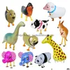 Decoração de festa 26 Polegada Animal de Estimação Balão de Folha de Alumínio Caminhada Aniversário Animal Balões Presente de Natal Crianças Brinquedo Drop Delivery Home Gar Dhngb