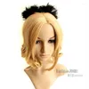 Fermagli per capelli Donna 7,1 X 4,3 IN Sposa Fatto a mano Gothic Lolita 7,1"L Multi colore a strati Pizzo nero Fiocco Accessorio Clip Spilla Barrette