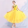 Stage Wear Ballroom Dance Dress For Women Competition Standard Modern Dancing Clothes Waltz Luminous Costumes