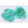 Decorative Flowers Wreaths 10Pcs/Lot Colorf Flower Head Artificial Silk Hydrangea Diy Home Party Arch Background Wall Drop Delivery Dhgmi