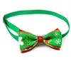 Collari per cani Guinzagli Pet Collare per gatti Papillon Buon Natale Tracolla regolabile Accessori per toelettatura Prodotto Forniture natalizie Drop Del Dhbne