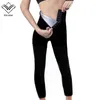 Logo personalizzato Fitness Leggins Fajas Sauna Pantaloni Shorts Cintura Shaper Plus Size Vita alta Corsetto Vita Trainer Leggings Donna