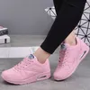 Boots Women Fashion Sneakers Air Cushion Sports Shoes Pu Leather Blue Shoes White Pink Outdoor Walking Jogging Shoes Female Trainers 230804