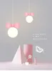 Pendelleuchten Rosa Schleife Ball Lichter Schlafzimmer Moderne Luxus Mädchen Kinderzimmer Studie Gang Hängende Dekoration Beleuchtung