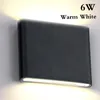 Wall Lamp COB LED 6W 12W Outdoor Sconces Lights Aluminum Waterproof Night Light Bedside Corridor TV Background Decoration