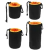 Сумки для хранения 4Sizes Set Camera Lens Muck Bag Waterpropeting Soft Video Protector307Z