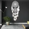 Decorative Objects Figurines Large Boho Decor Dream Catcher Nordic White Black Macrame Wall Hanging For Wedding Garden Home Girl's Room Decoration Ornaments 230804