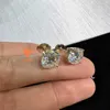 Modna biżuteria Kolczyki Wysokiej jakości VVS Moissanite Diamond 10K Gold Moissanite Pocęce Biżuteria Kobiety