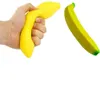 Губчатая банановая бусина стресс шарик игрушка сжимаемость мягкие фрукты.