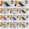 Designer Luxury Brand Women's Fashion High Heel Banquet Shoes 9cm High Heel Wedding Shoes Detaljer Letar efter kundtjänststorlekar 35-42 Matchningslåda