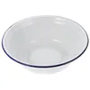 Dinnerware Sets Salad Mixing Bowls Dough Lard Basin Kitchen Rice Vegetable Soup Storage White Enamel Vintage Enameled