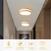 Plafoniere Moderne LED Light Wood Grain Acrilico Bianco caldo Cucina Camera da letto Bagno Lampada montata su superficie Home Lighing