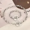 Wedding Jewelry Sets 316L Stainless Steel Chains Necklace Bracelet Set Tree of Life Pendant For Women Jewellery Christmas Gift 230804