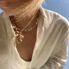 Naszyjnik Zestaw Agat Kamienna chocker Summerka Czech Piękna moda bransoletka z koralikami