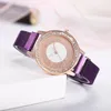 Wristwatches Women Quartz Watches Stainless Steel Strap Diamonds Minimalist Watch Fashion Sport Chronograph